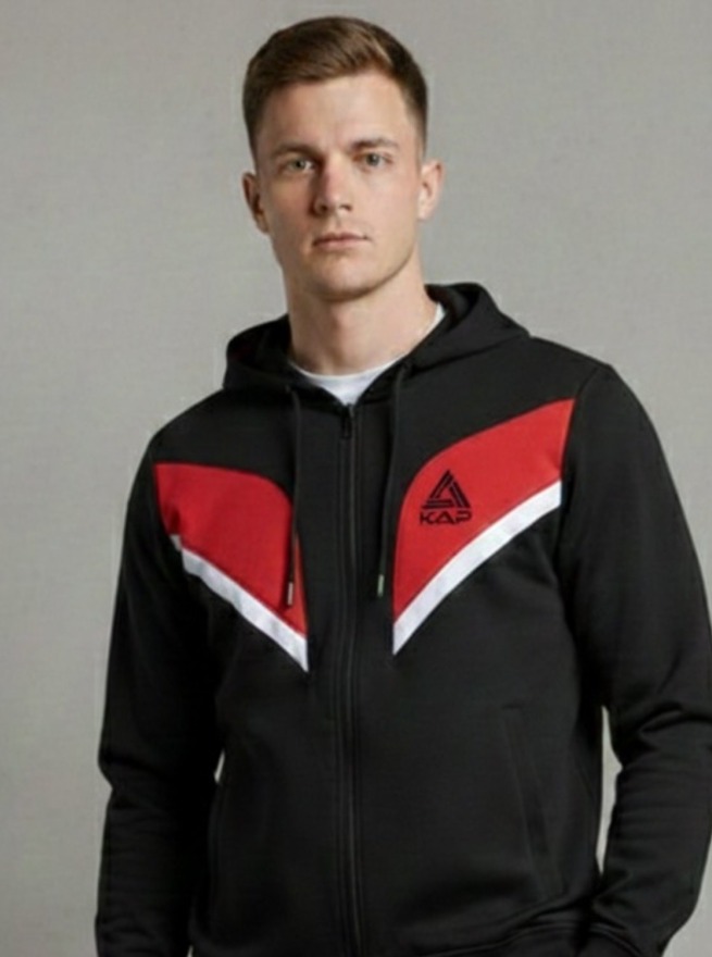 Kapspor Erkek Kapüşonlu Eşofman Takımı KAP-00283